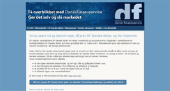 Desktop Screenshot of danskfinansservice.dk